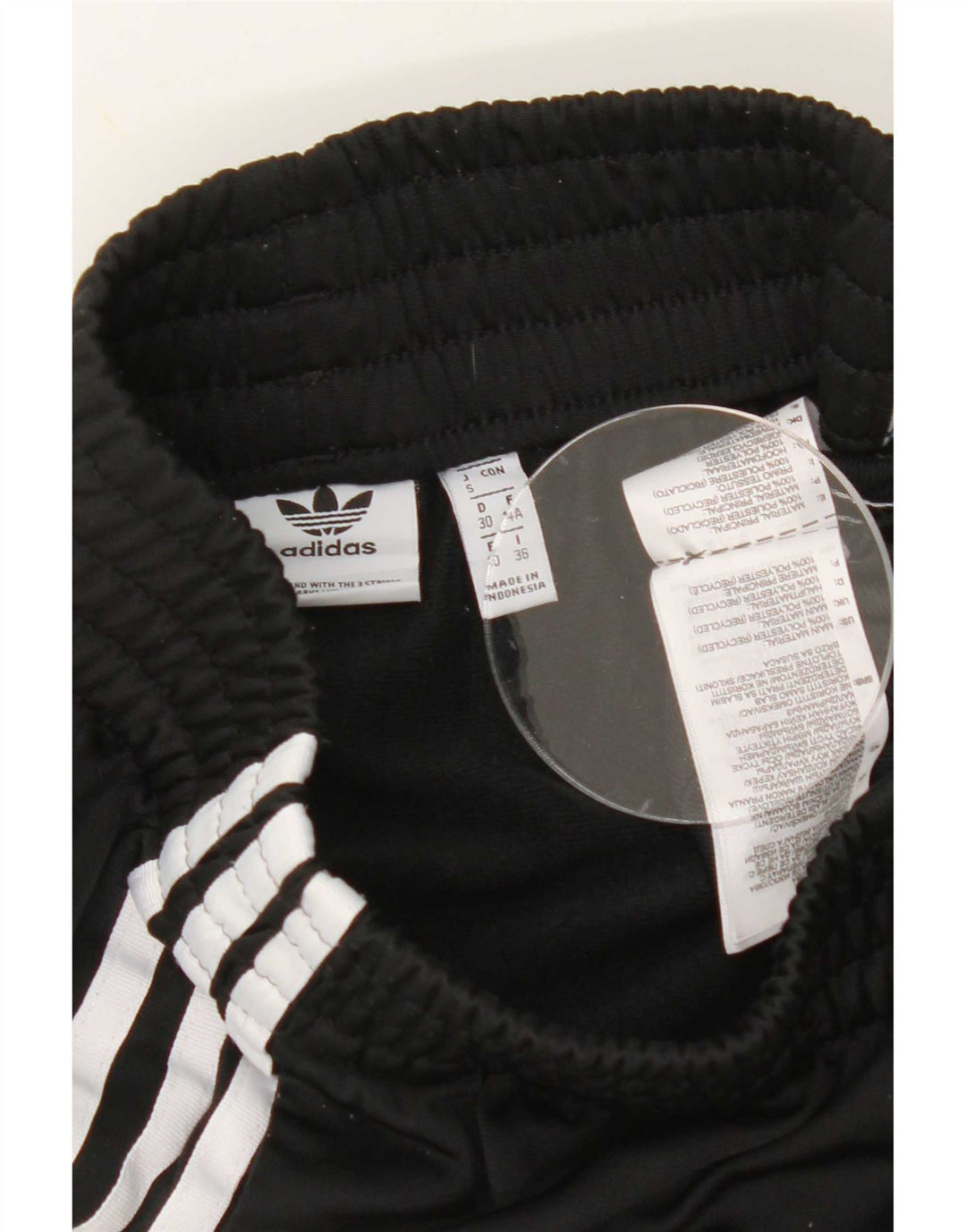Damskie spodenki sportowe Adidas UK 4 XS, czarny poliester