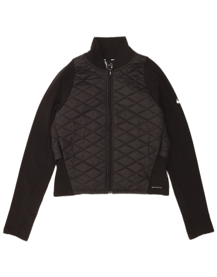 Kurtka damska Nike Running Padded Tracksuit Top Jacket UK 10, mała, czarna, poliestrowa