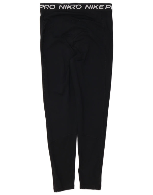 Damskie legginsy NIKE Dri Fit Graphic UK 12, średnie czarne