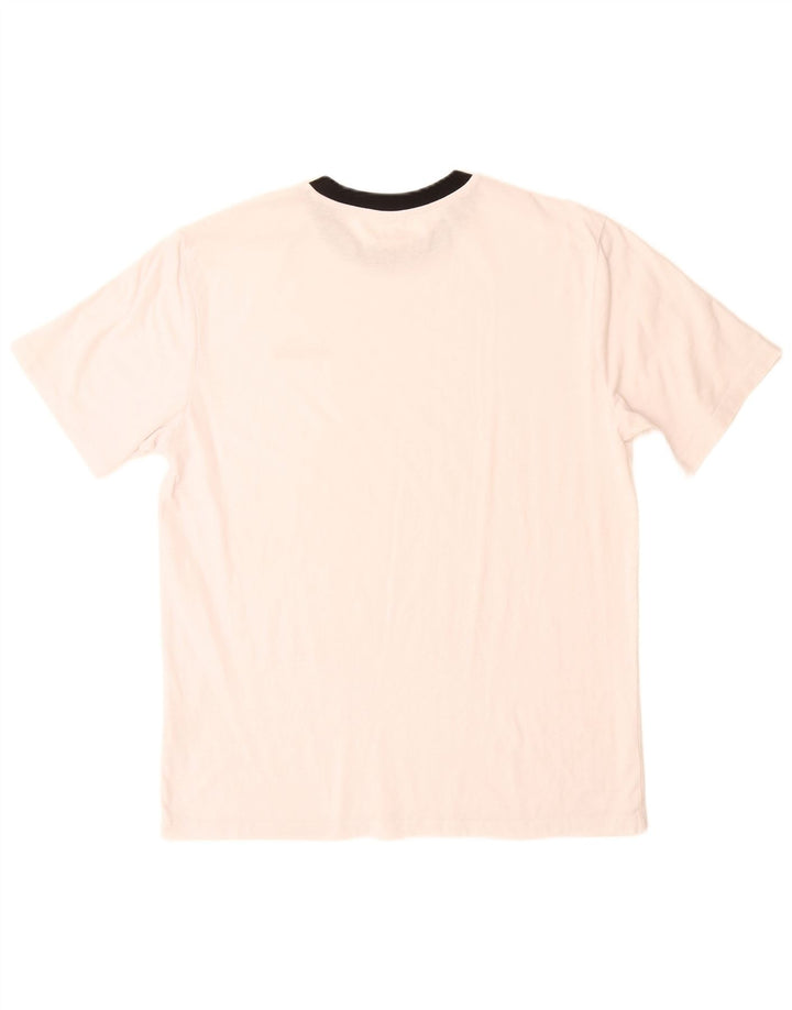 Męski T-shirt z grafiką DIADORA, duży, biały, bawełniany