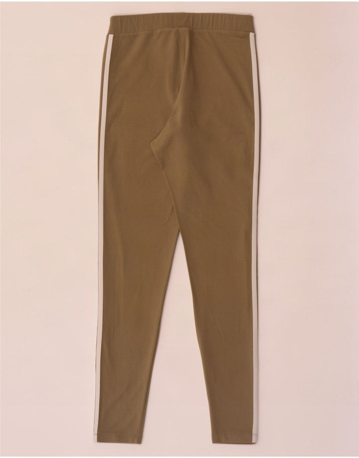 Legginsy damskie Adidas UK 14, średnia bawełna khaki