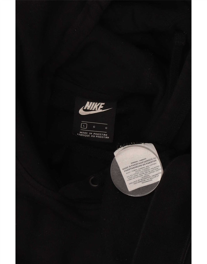 Męski sweter z kapturem Nike, duży, czarny, bawełniany