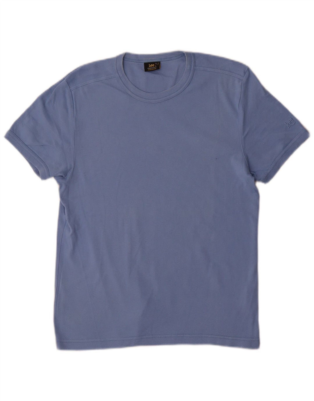 Damski T-shirt Lee, duży, niebieski, bawełniany