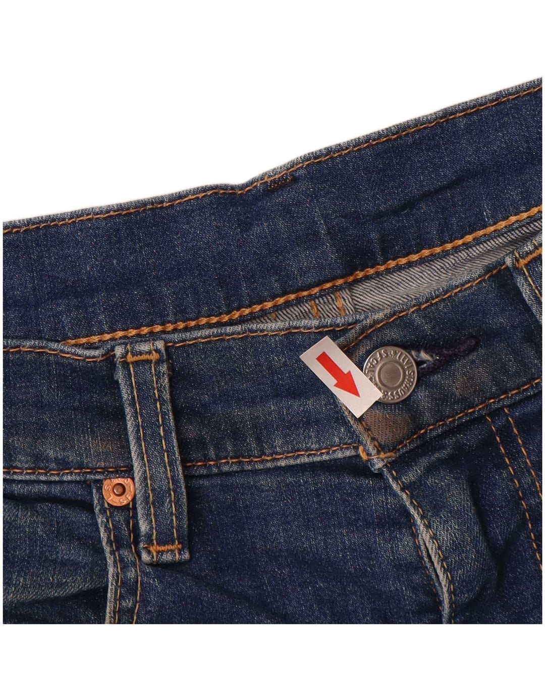 Męskie jeansy LEVI'S 512 Slim, zwężane, W34 L28, niebieska bawełna