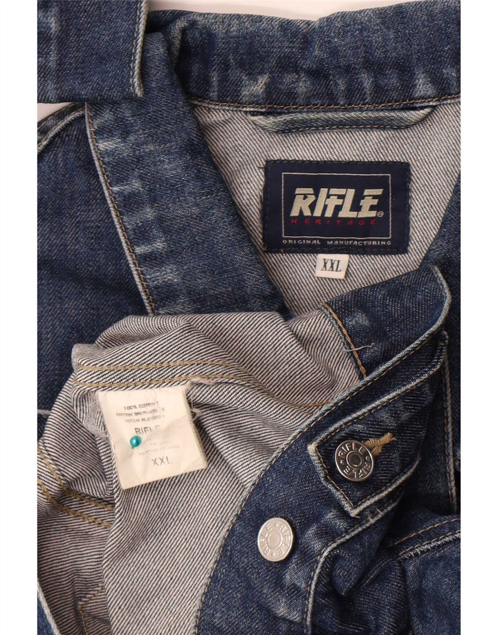 Kurtka damska Rifle Crop Denim UK 20 2XL Granatowa, bawełniana