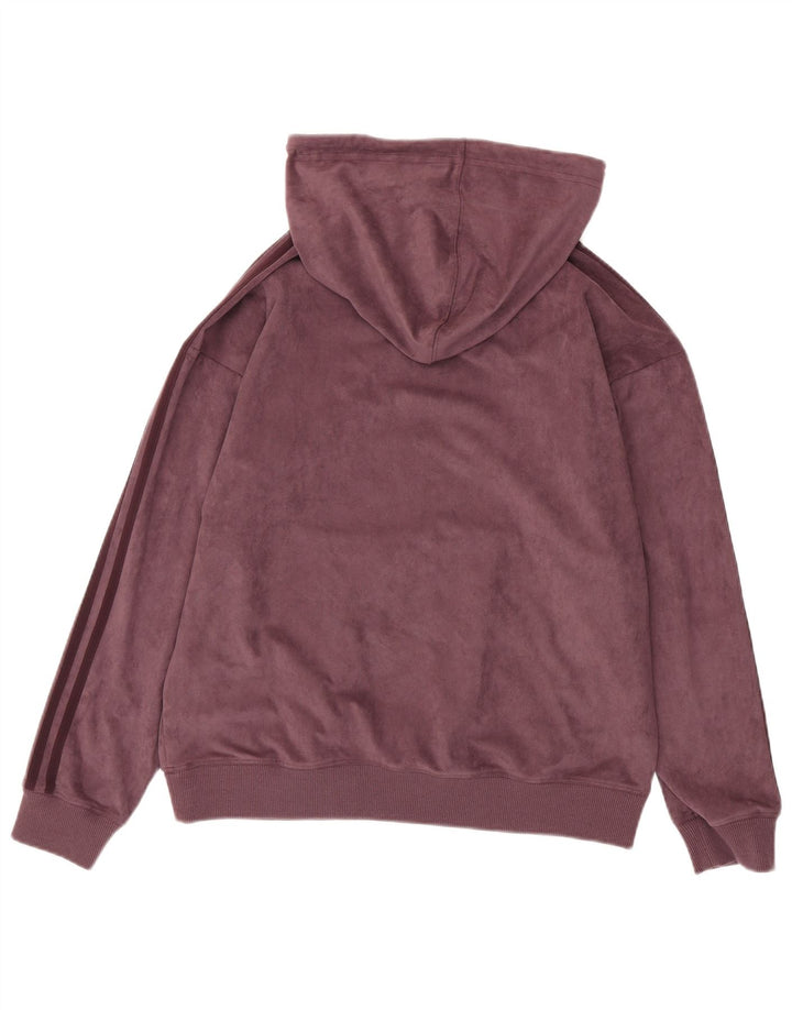 Damski sweter oversize z weluru z kapturem UK 10, mały