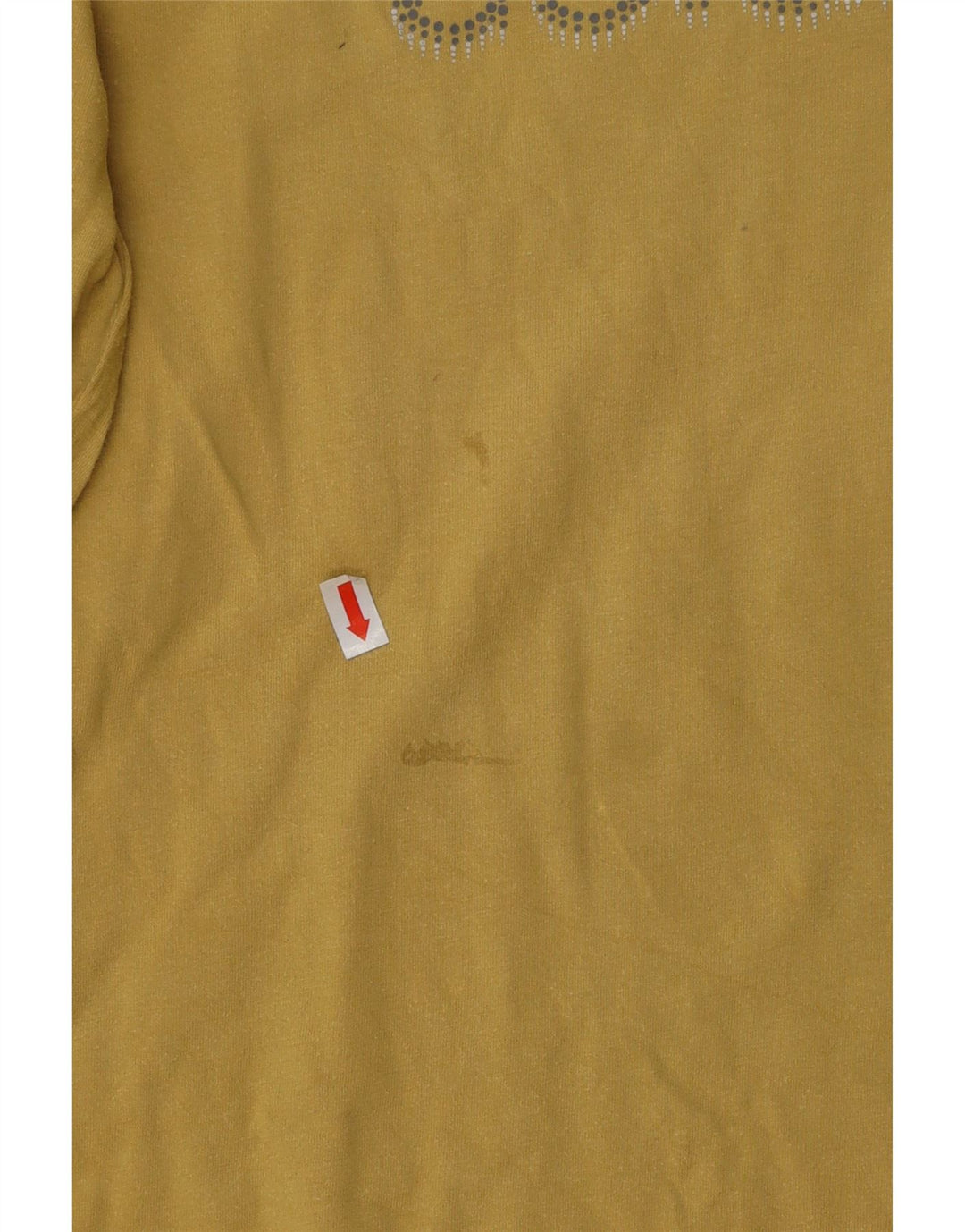 Damski top graficzny COLUMBIA z długim rękawem, UK 14, duży, żółty, bawełniany