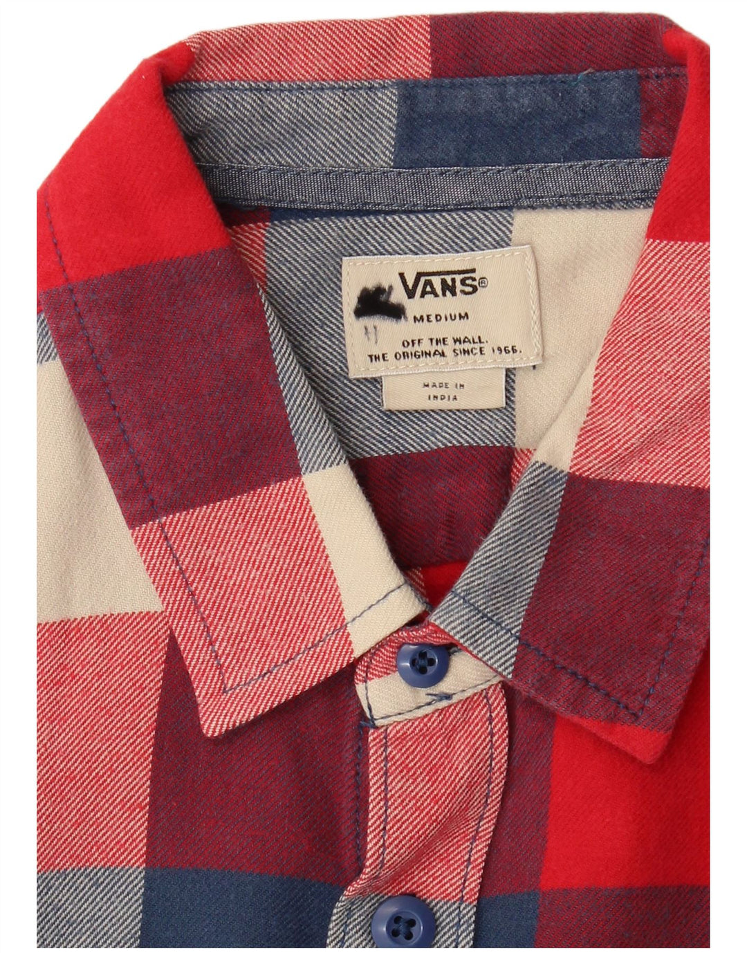 Męska koszula flanelowa Vans w średnią czerwoną kratkę