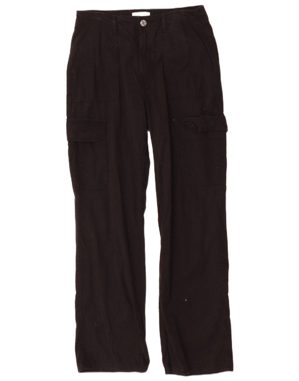 Spodnie damskie Zara Straight Cargo EU 40 Medium W30 L31 Czarna bawełna