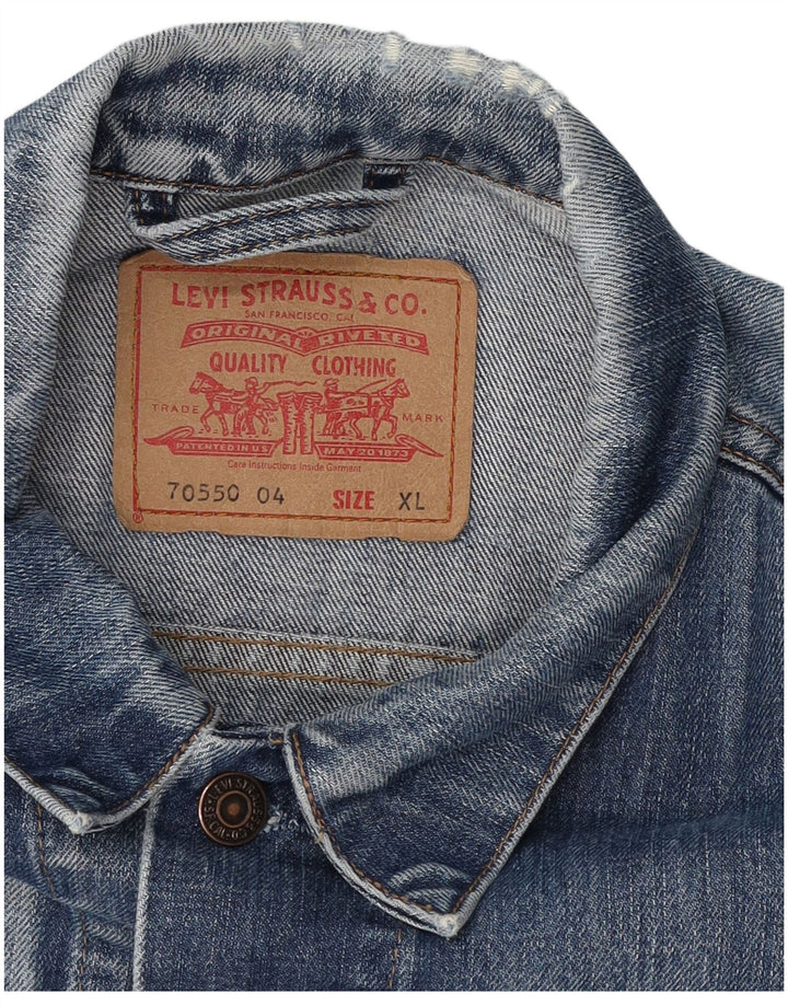 Męska kamizelka jeansowa Levi's UK 42 XL niebieska