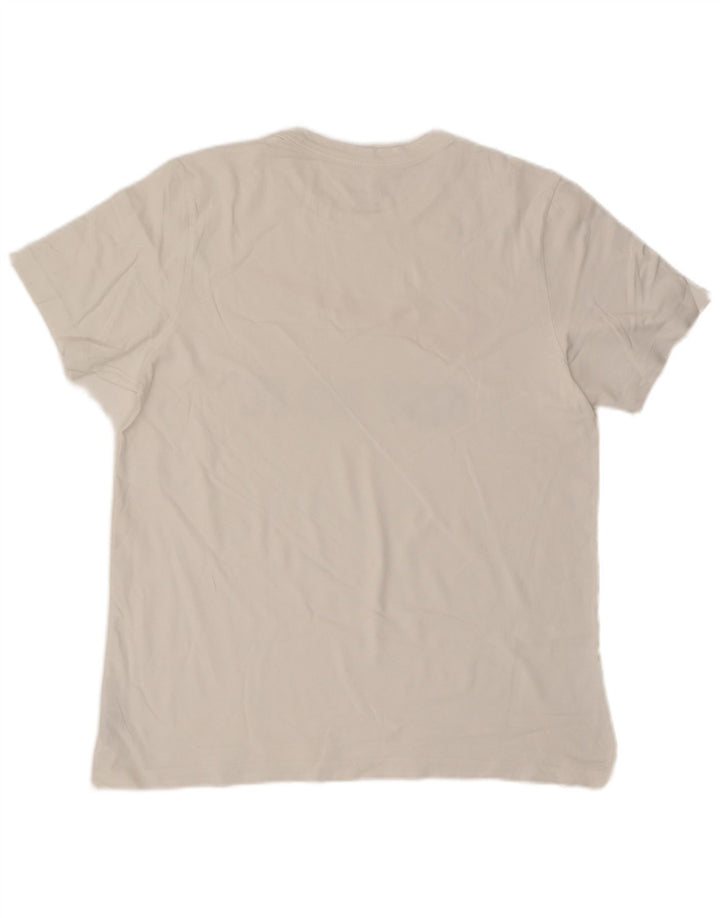 Męski T-shirt z grafiką Nike, duży, biały, bawełniany