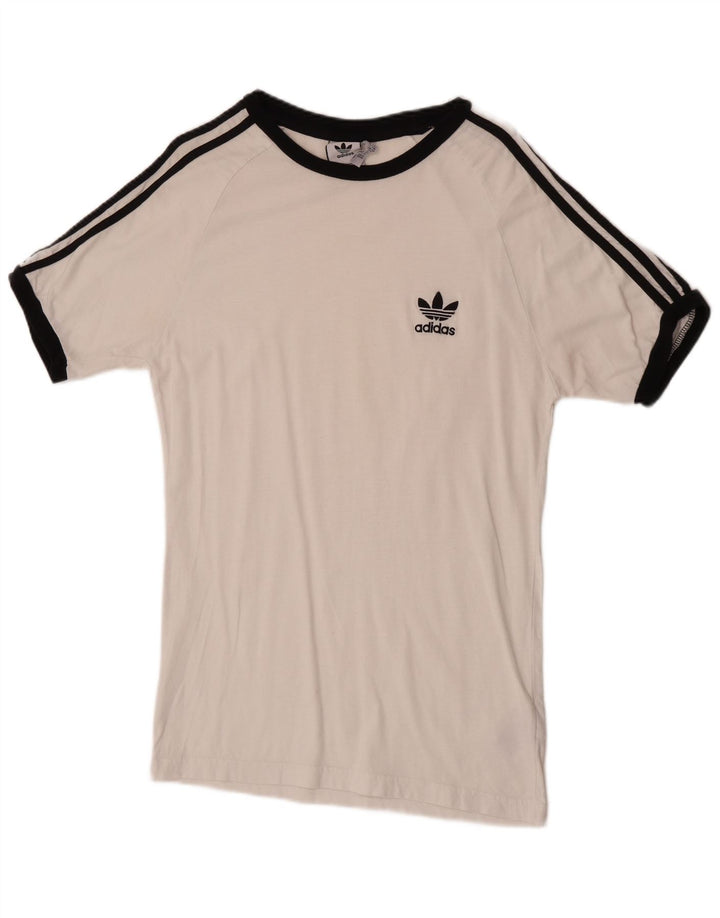Adidas Męska Koszulka Top Duża Biała Bawełna