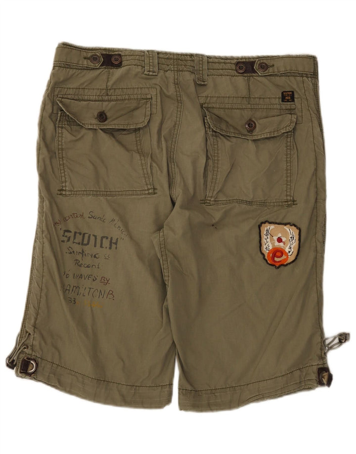Męskie szorty cargo Scotch & Soda W33, średnia bawełna khaki