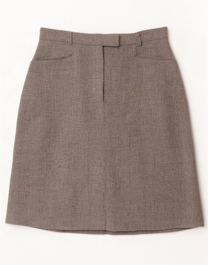 Damska spódnica w kształcie litery A New Penny UK 10 Small W26 Szara wełna