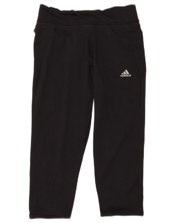 Damskie legginsy Adidas Climalite Capri UK 12/14 Średni czarny poliester