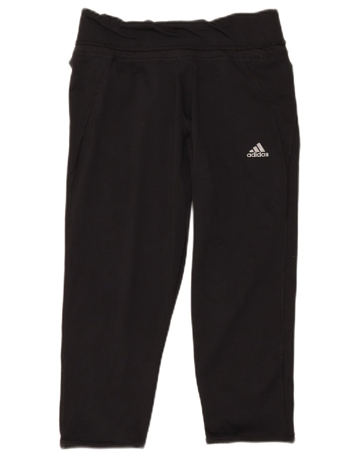 Damskie legginsy Adidas Climalite Capri UK 12/14 Średni czarny poliester