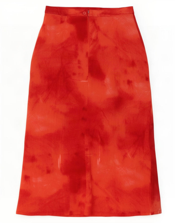 Damska spódnica midi w stylu vintage IT 42 Medium W26 Czerwony Tie Dye Poliester
