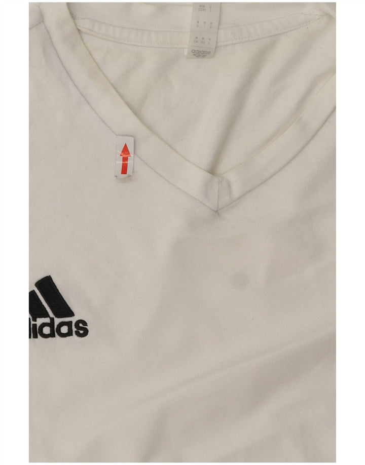T-shirt męski ADIDAS Top, średni, biały, bawełniany