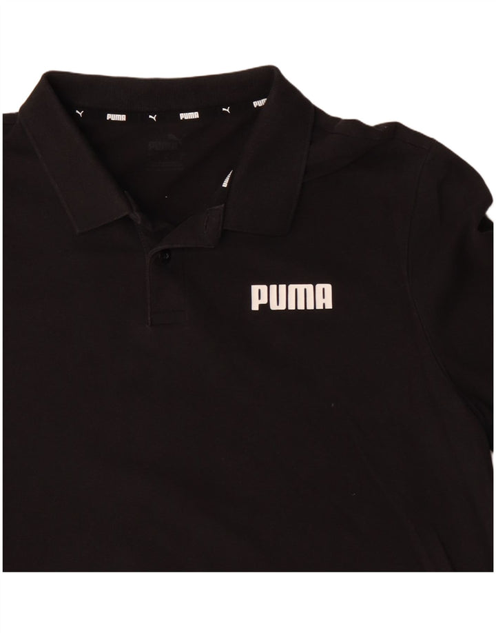 Męska koszulka polo PUMA, duża, czarna, bawełniana