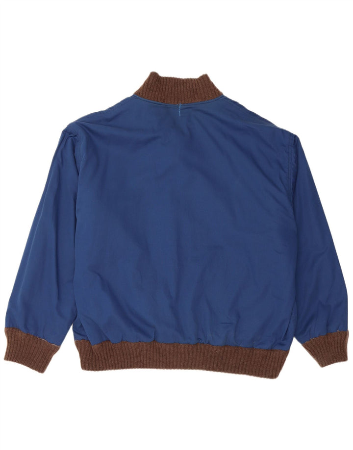 Dwustronny męski sweter VINTAGE XL brązowy Fair Isle