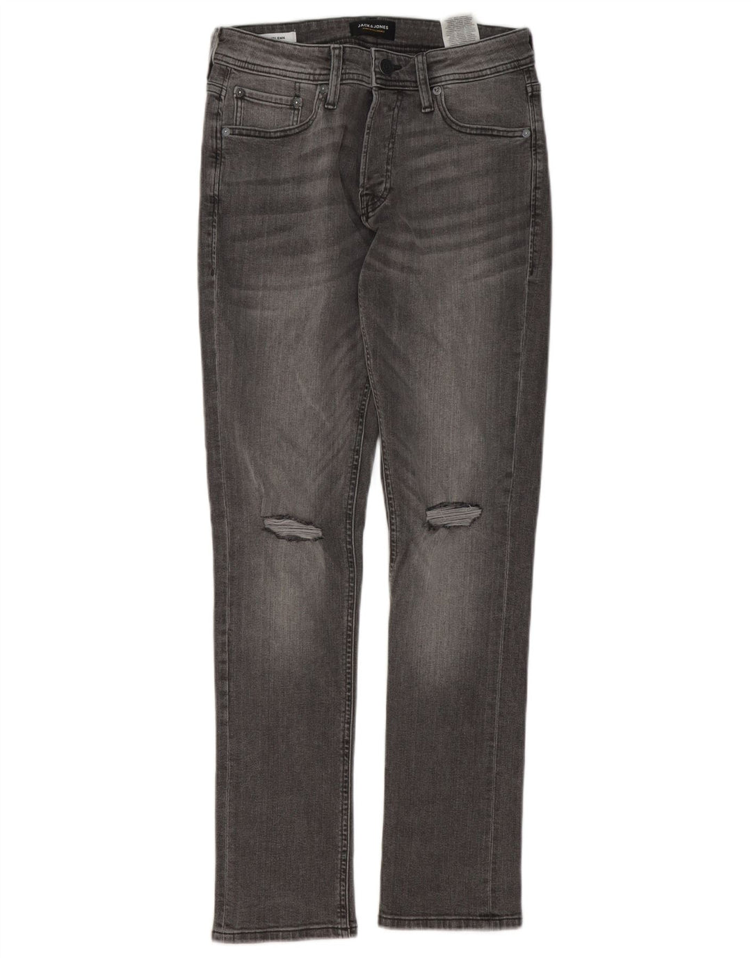 Męskie jeansy Jack & Jones GLENN Distressed W28 L32 Szara bawełna