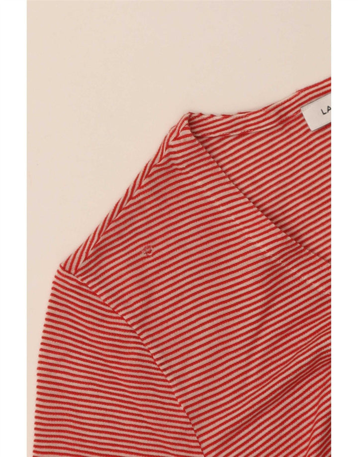 T-shirt damski Lacoste Top IT 42, duży, czerwony, bawełniany