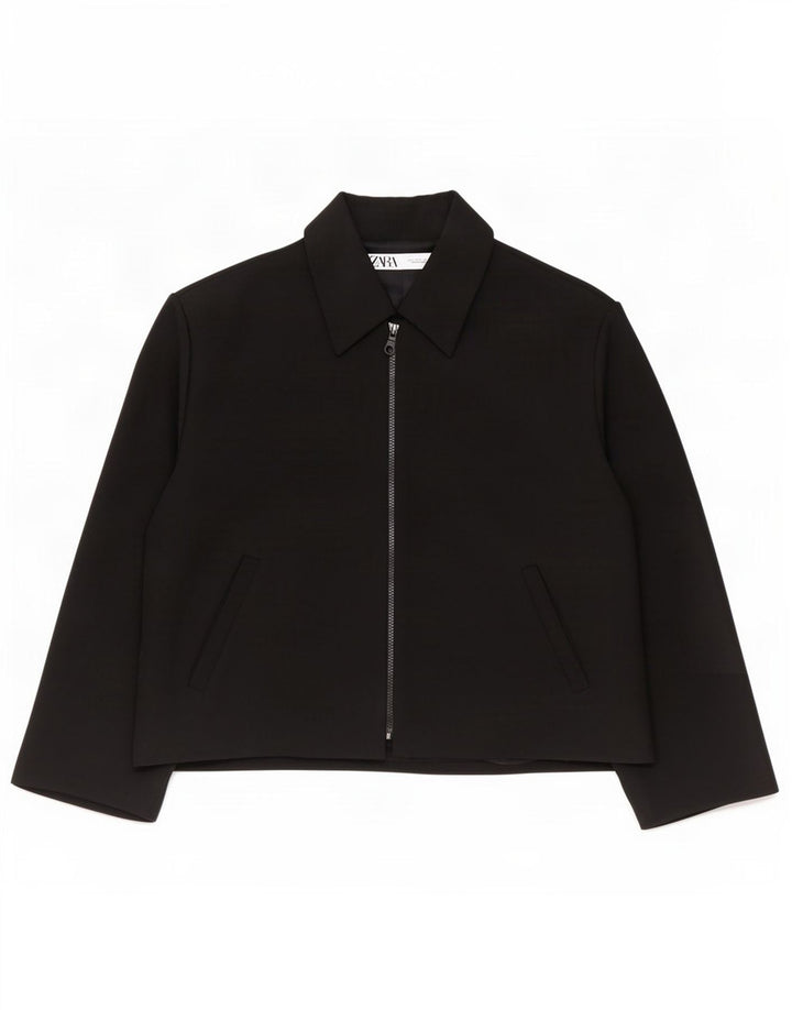 Damska marynarka oversize Zara UK 16, duża, czarna, poliester