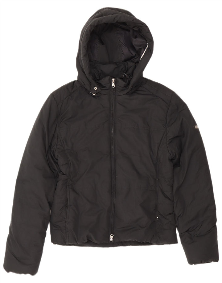 Damska ocieplana kurtka z kapturem CHAMPION UK 14, średni czarny poliester