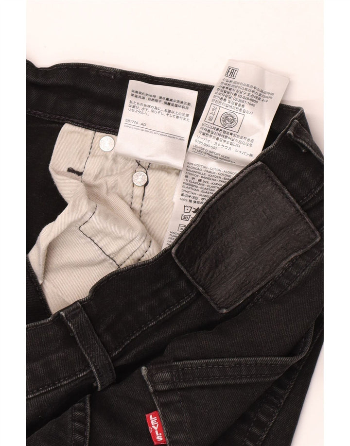 Męskie jeansy Levi's Skinny W30 L32 Czarna bawełna