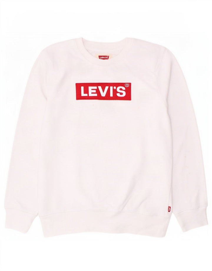 Bluza chłopięca Levi's z grafiką, 11-12 lat, biała