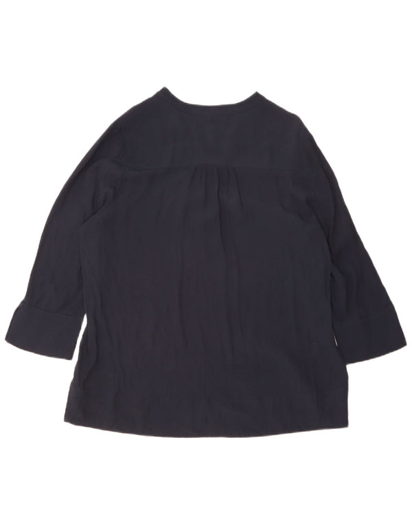 Top damski Tommy Hilfiger z rękawem 3/4 US 14 XL, granatowa wiskoza