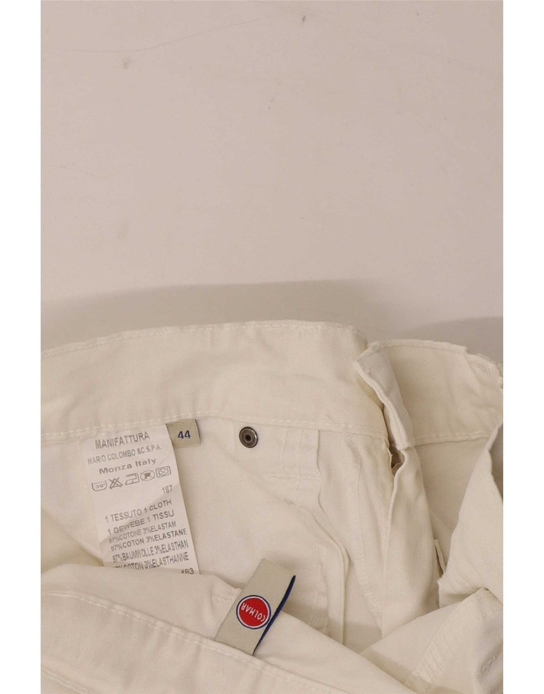 Damskie dżinsy Colmar IT 44 Medium W30 L30 Biała bawełna