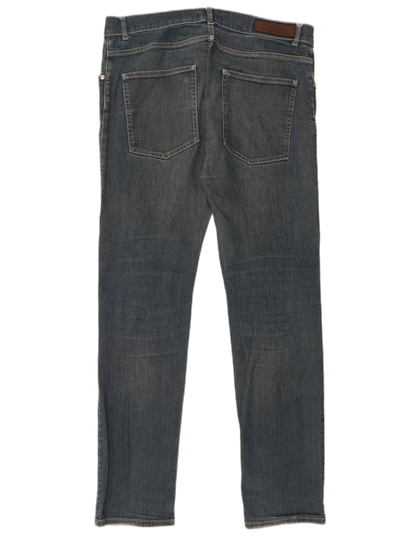Męskie jeansy slim fit Zara EU 46 XL W36 L32 Niebieskie bawełniane