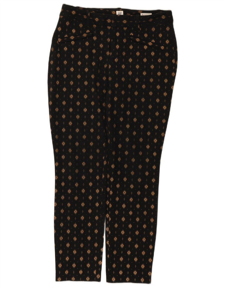 Damskie spodnie Gap z abstrakcyjnym wzorem US 6 Medium W26 L27 czarne