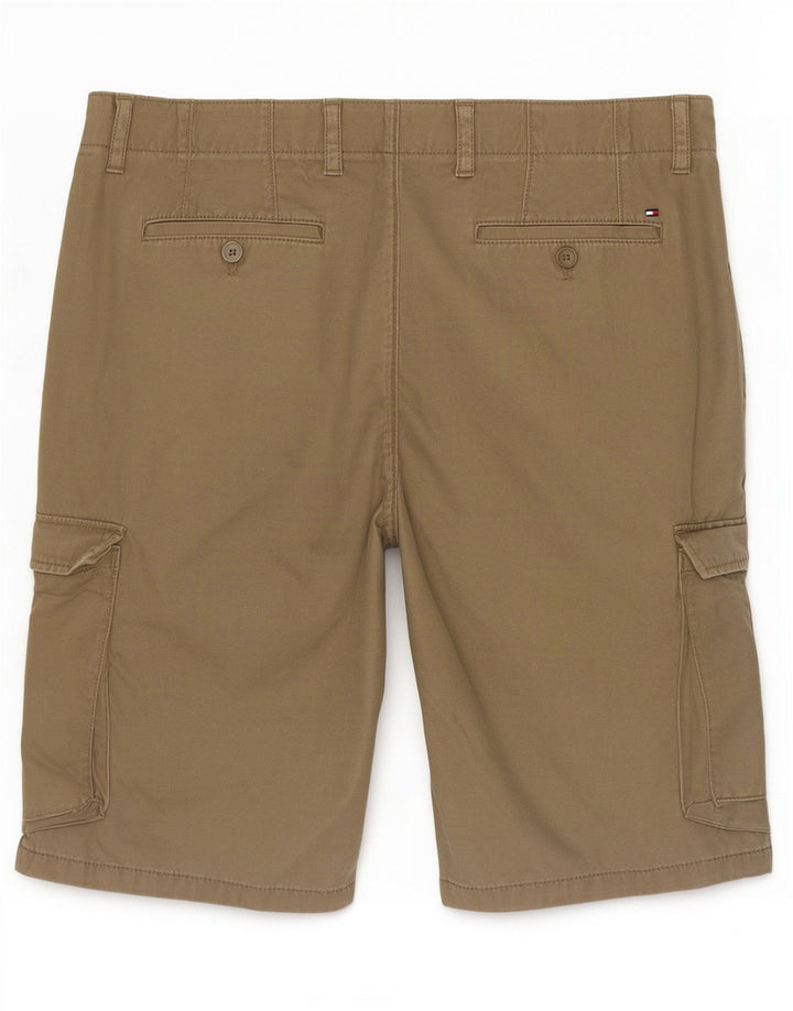 Męskie spodenki cargo Tommy Hilfiger W36, duże, bawełniane w kolorze khaki
