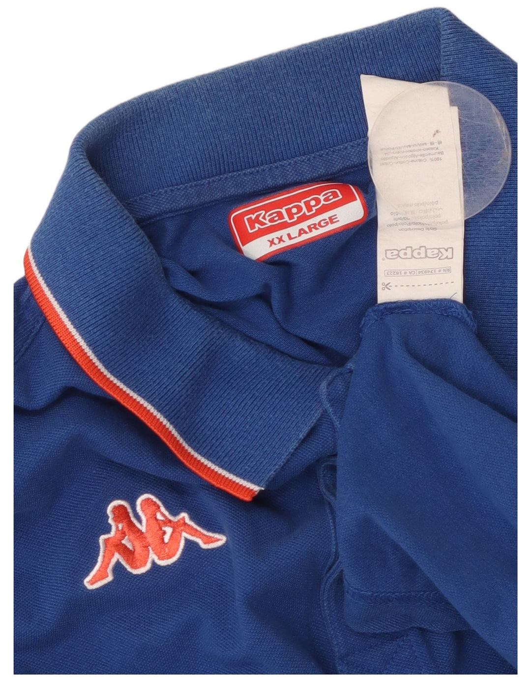 Męska koszulka polo Kappa 2XL, niebieska, bawełniana