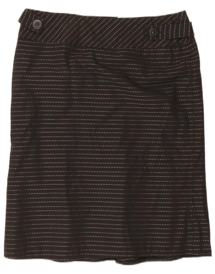 Principles Damska prosta spódnica midi UK 14 Medium W32 Czarne prążki