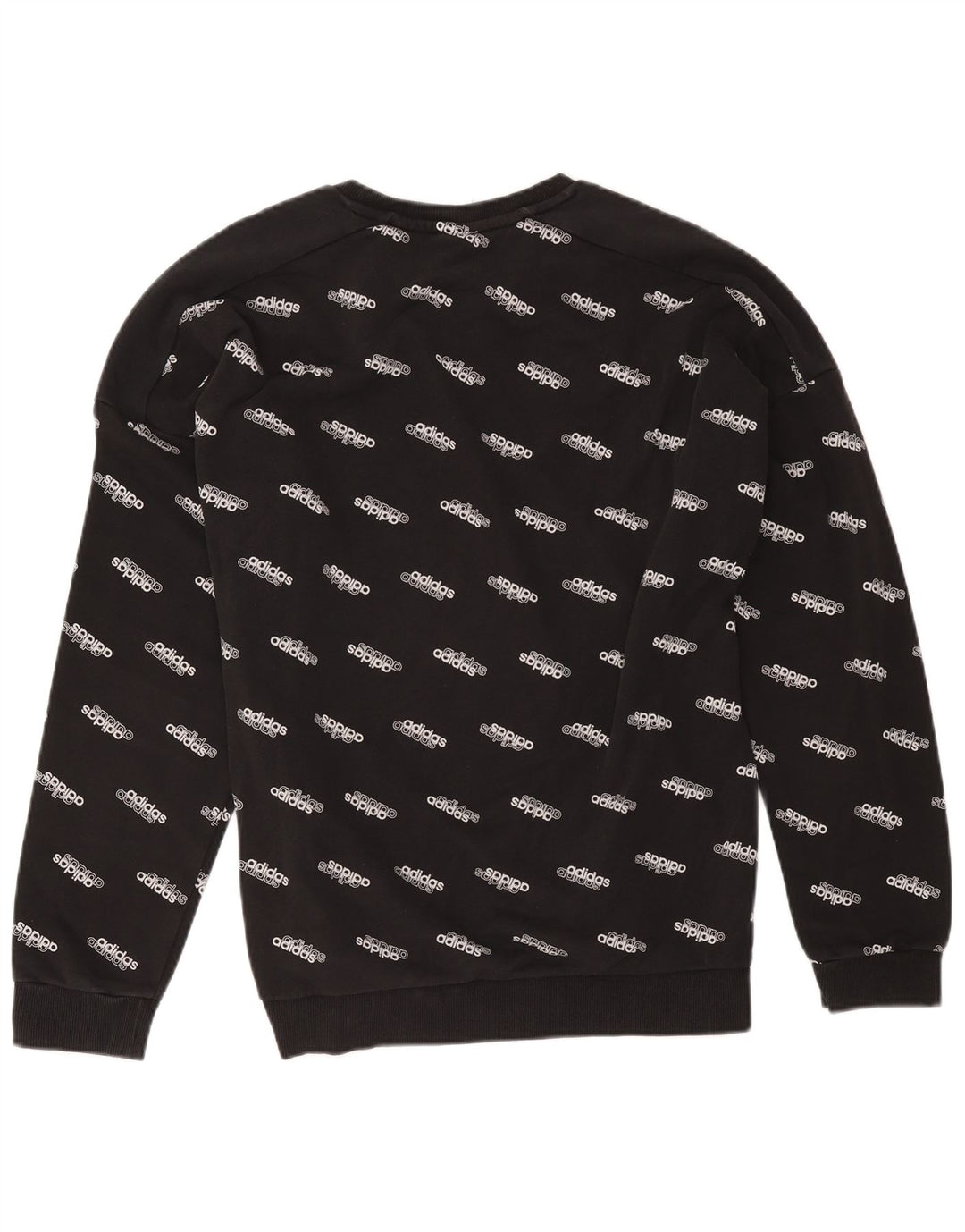 Adidas Męska bluza z grafiką, duża, czarna, bawełniana