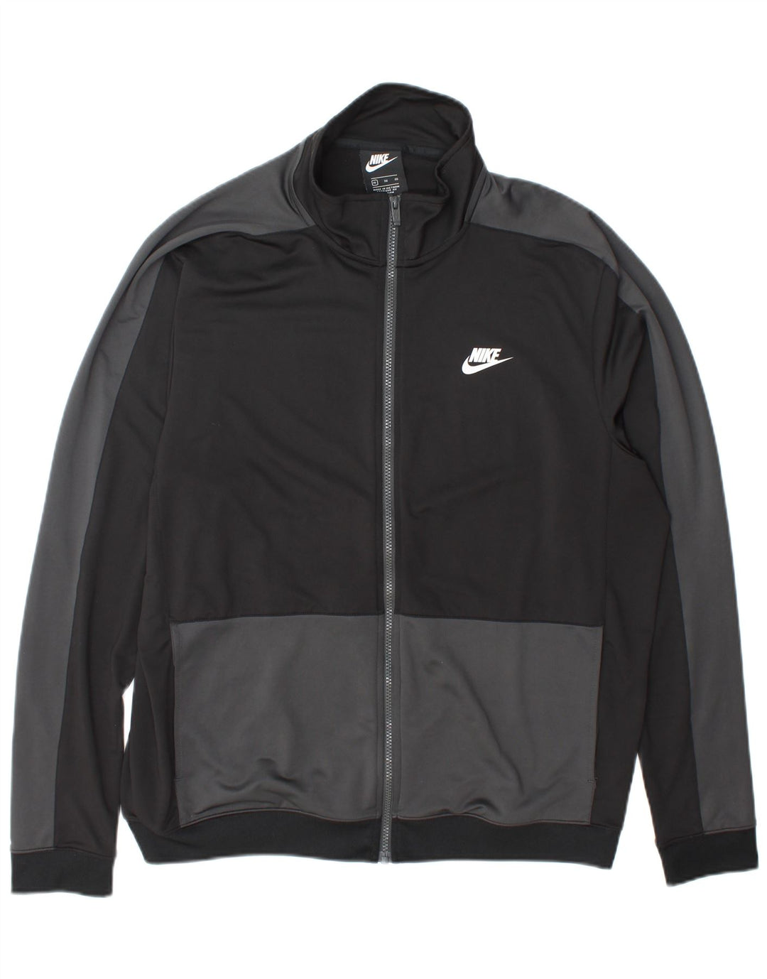 Męska kurtka dresowa Nike XL, czarny, poliester z blokami kolorów