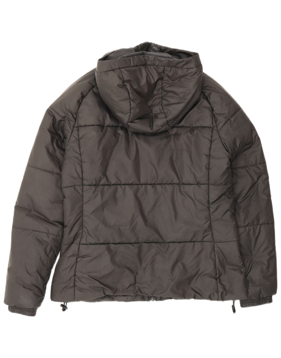 Damska kurtka z kapturem i wyściełaną Adidas UK 12/14 Średnia czarna