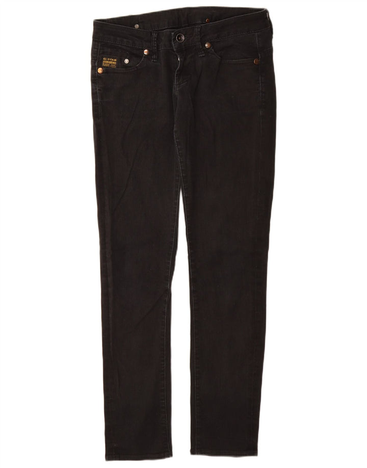 Damskie jeansy skinny G-Star W28 L30 czarne