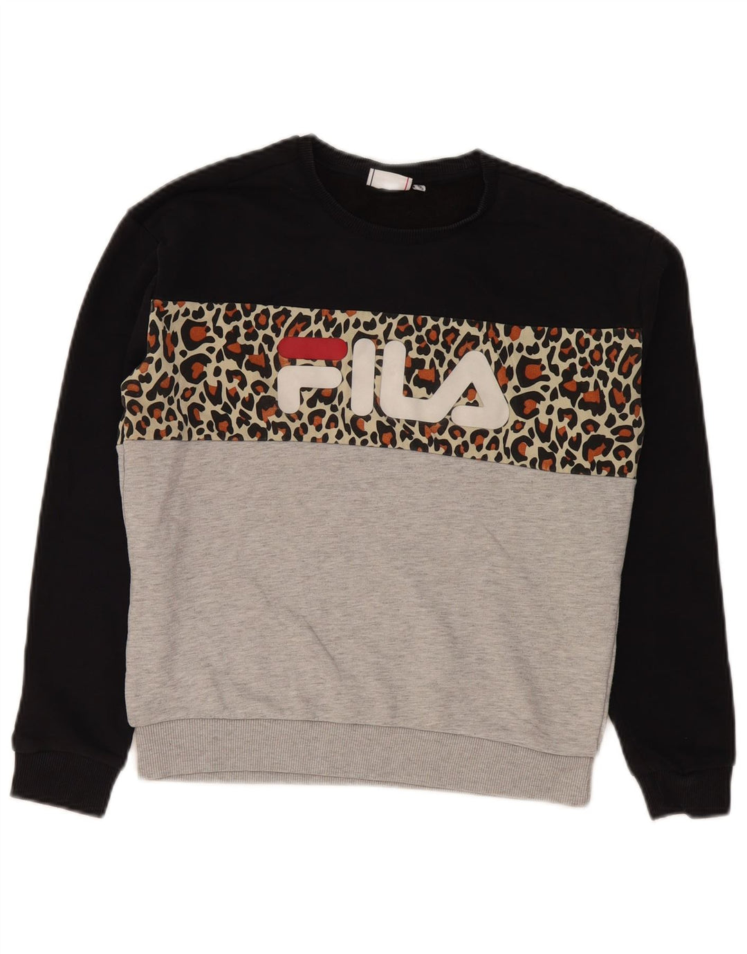 Damska bluza z grafiką Fila, UK 10, mała, wielobarwna