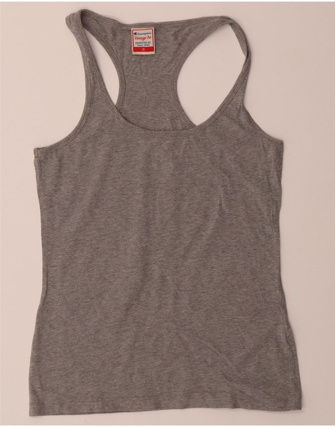 CHAMPION Womens Heritage Fit Vest Top UK 12 Medium Grey Vintage Champion and Second-Hand Champion from Messina Hembry 