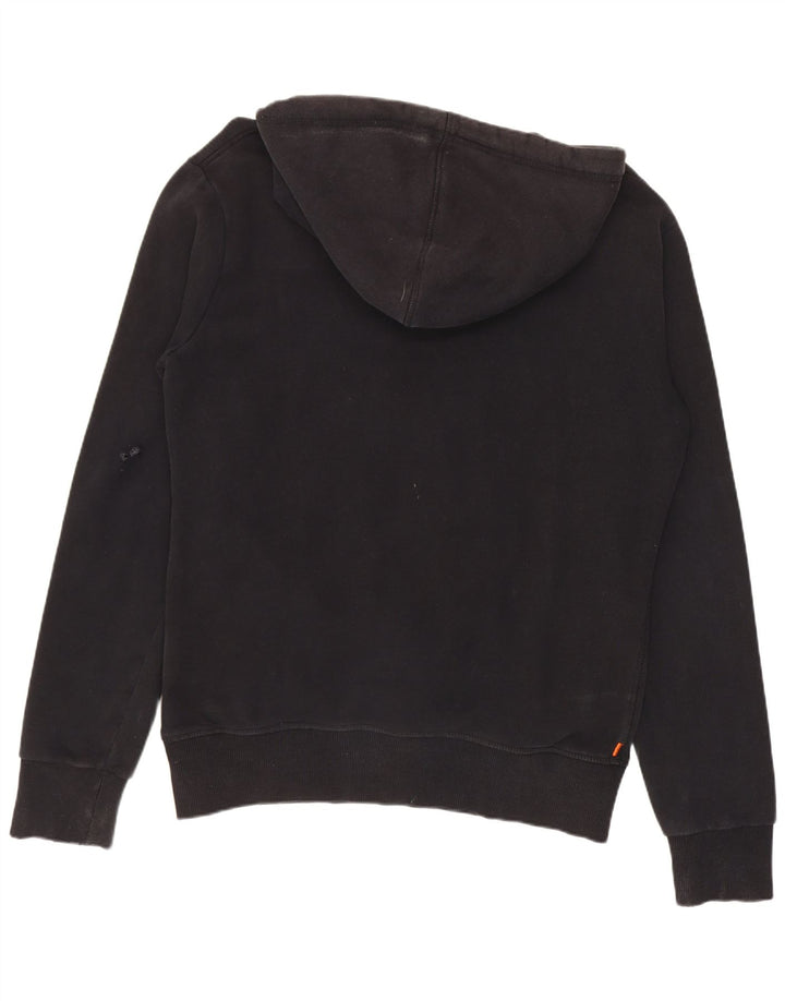 Męski sweter z kapturem Superdry z grafiką, średniej wielkości, czarny, bawełniany