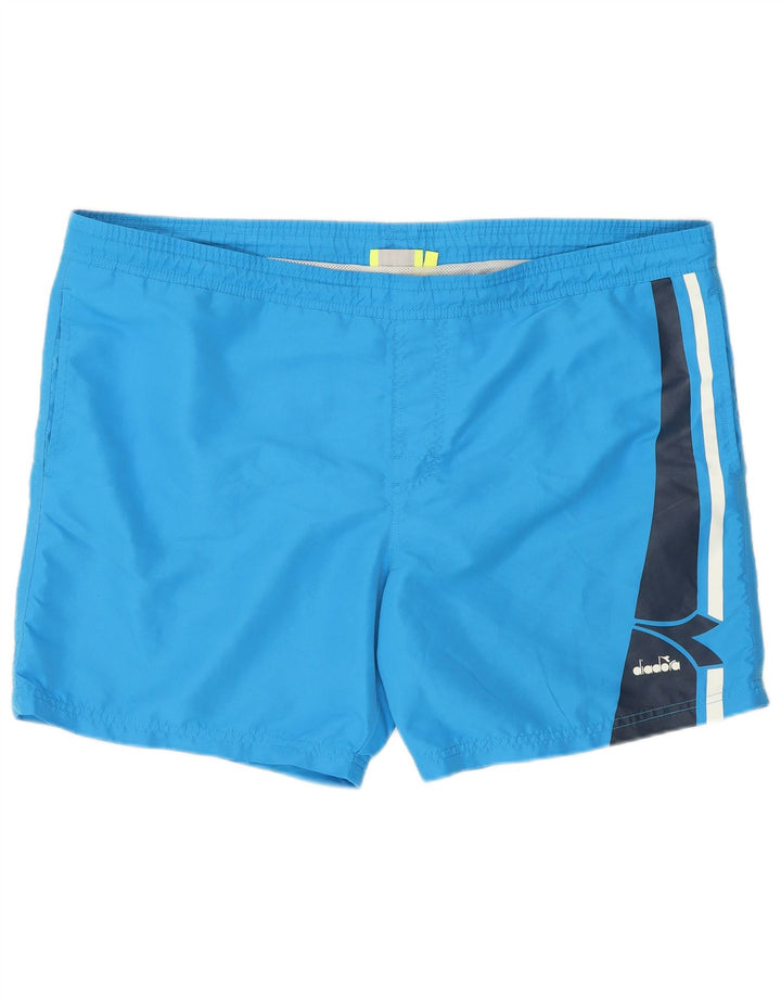 Męskie spodenki kąpielowe Diadora 2XL Niebieski poliester z blokami kolorów