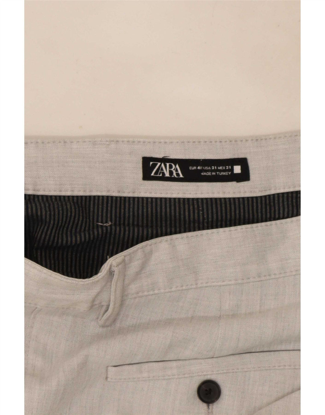 Męskie spodnie chino Zara EU 40 Medium W31 L28 szare