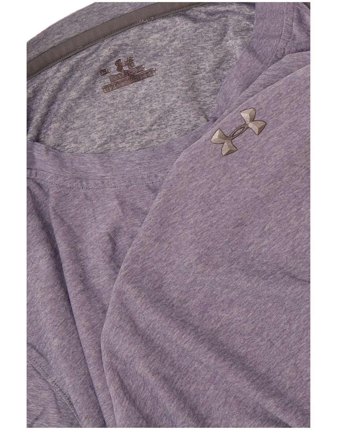 UNDER ARMOUR Męski T-shirt Top XL Fioletowy Nakrapiany