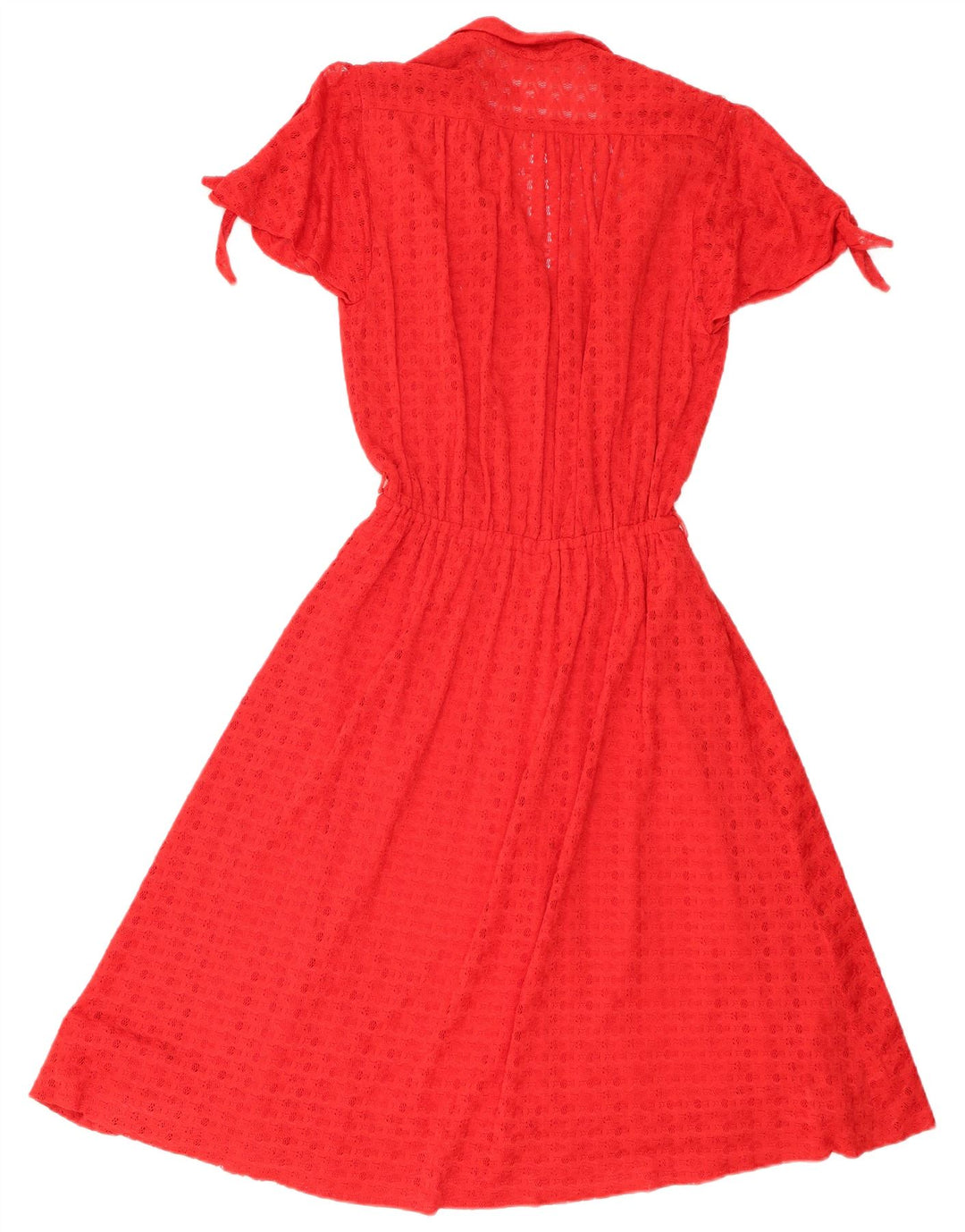 Vintage damska sukienka o linii A UK 8 Small Red