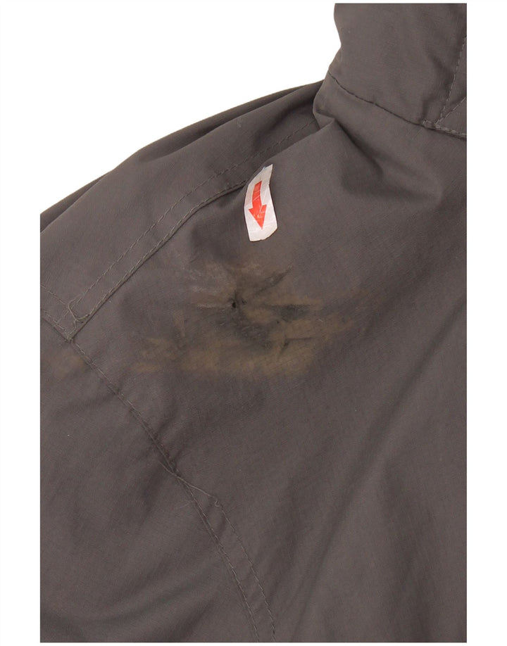 SUPERDRY Męska kurtka wiatrówka z kapturem UK 38 Średni szary nylon