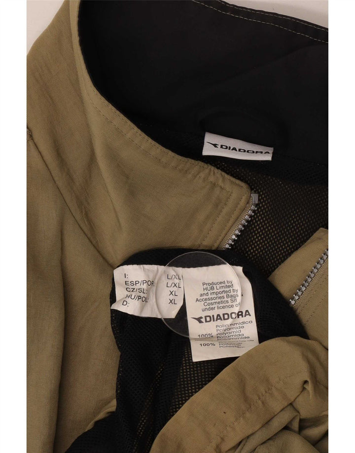 Męska kurtka przeciwdeszczowa Diadora UK 42 XL Khaki, poliamid